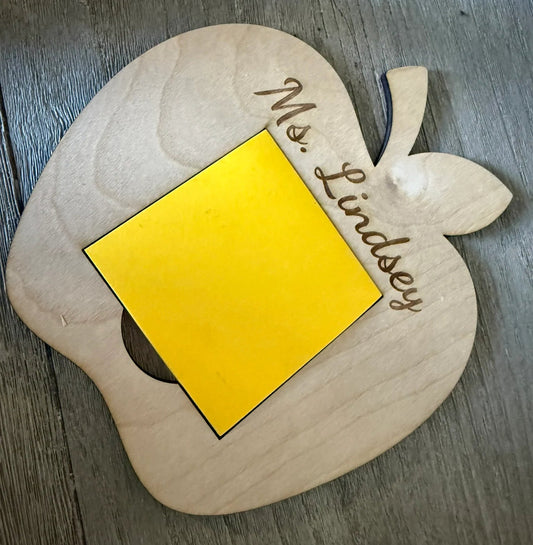 Teacher Appreciation Apple Sticky Note Holder